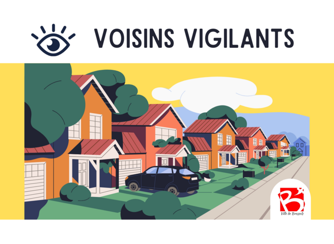 Visuel quartier calme et logo mairie