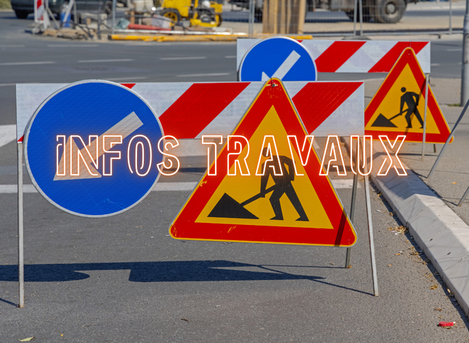 Panneaux de signalisation de travaux